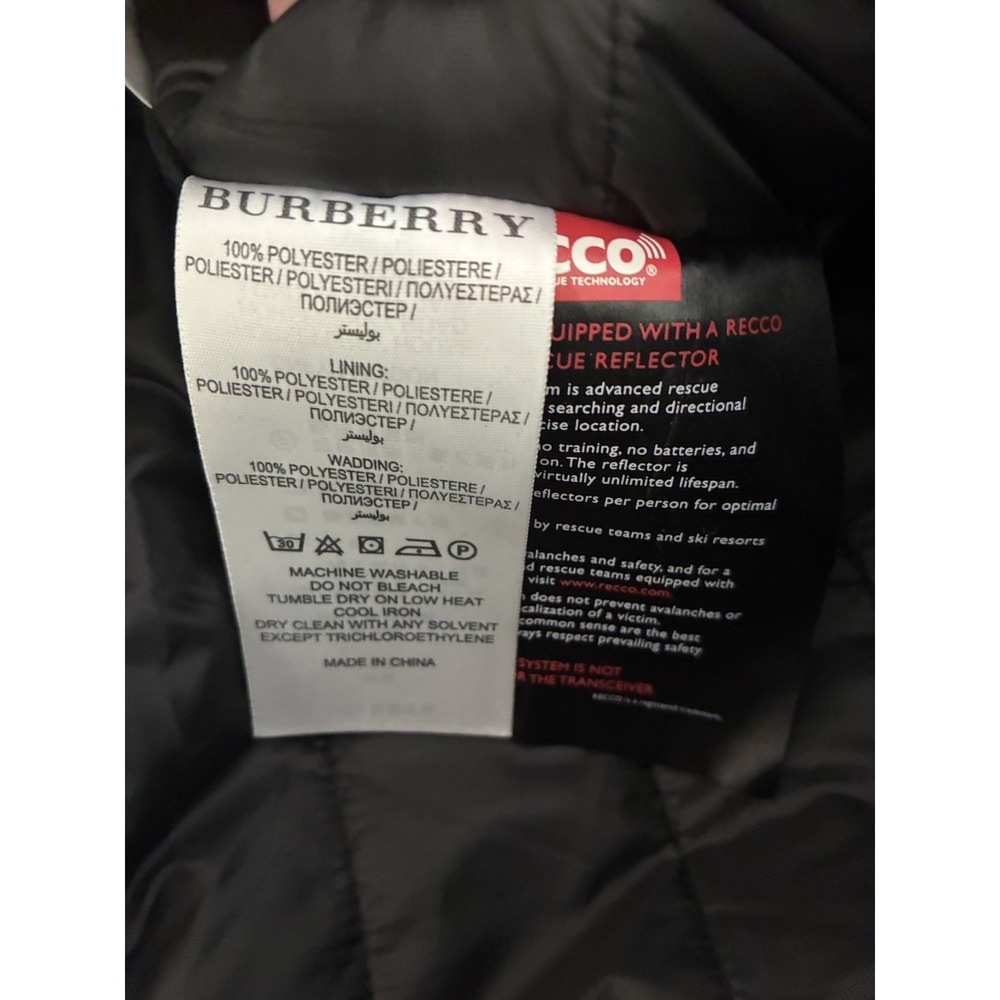 BURBERRY Sport Ski Pants Men's L Black Snowboarding‎ RECCO Taped Insulated NEW - Picture 13 of 16